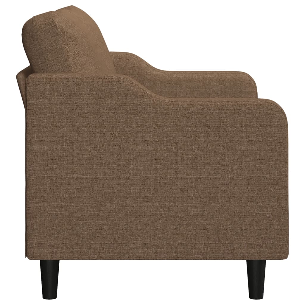 2-personers sofa brun 140 cm stof