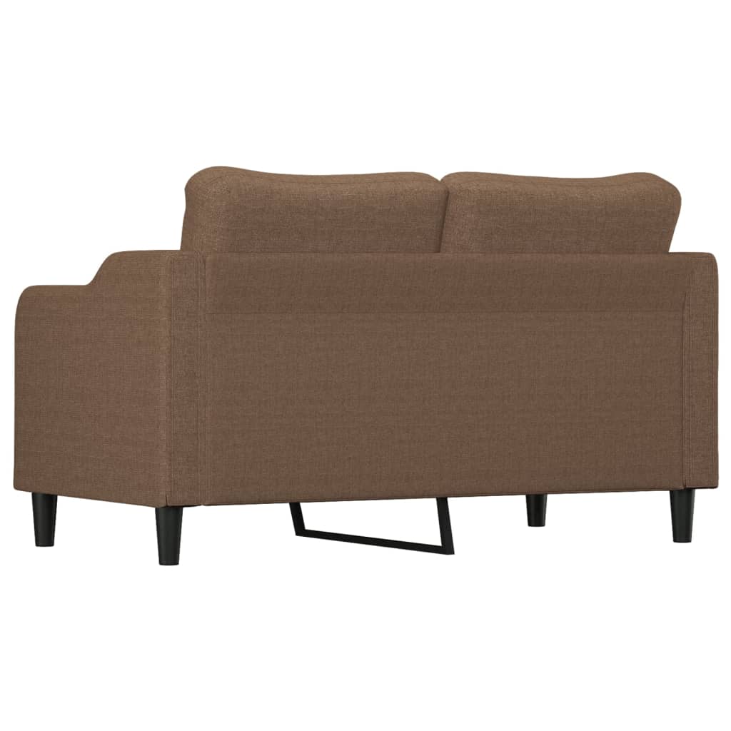 2-personers sofa brun 140 cm stof
