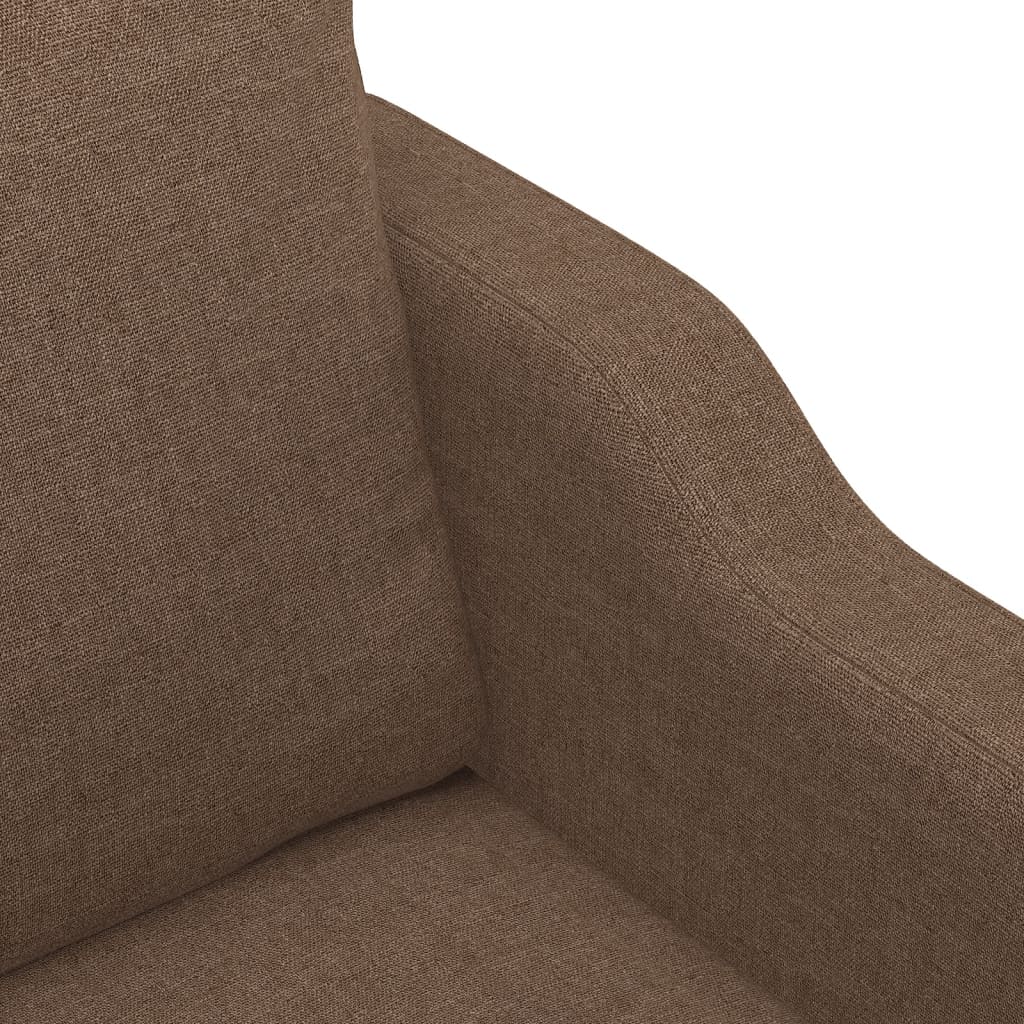 2-personers sofa brun 140 cm stof