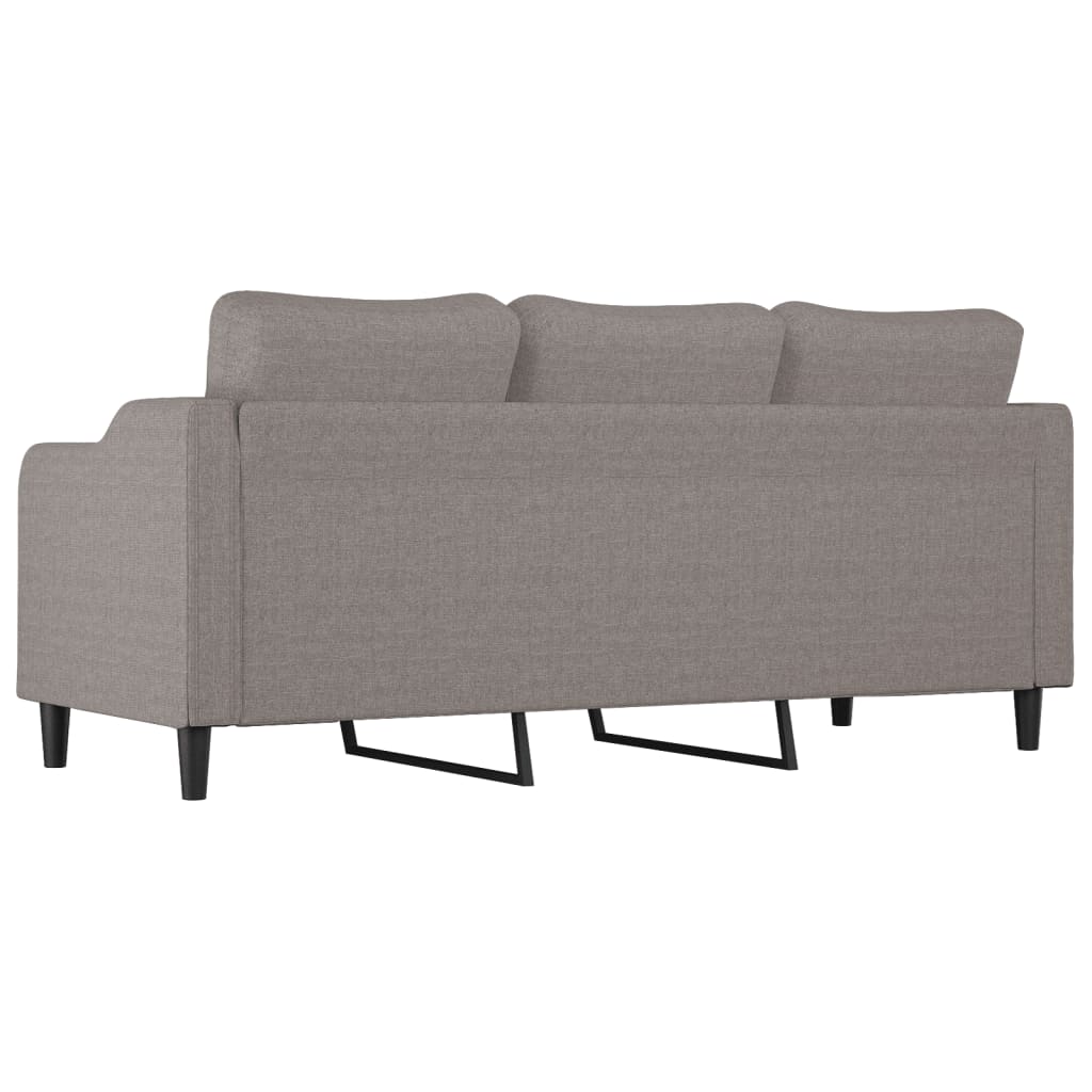 3-personers sofa taupe 180 cm stof