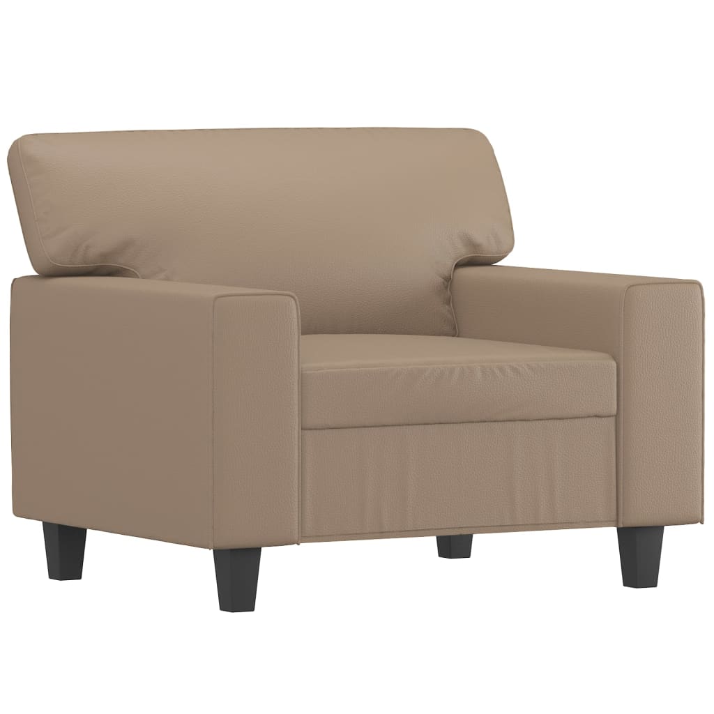 Lænestol Cappuccino-Brun 60 cm Kunstlæder