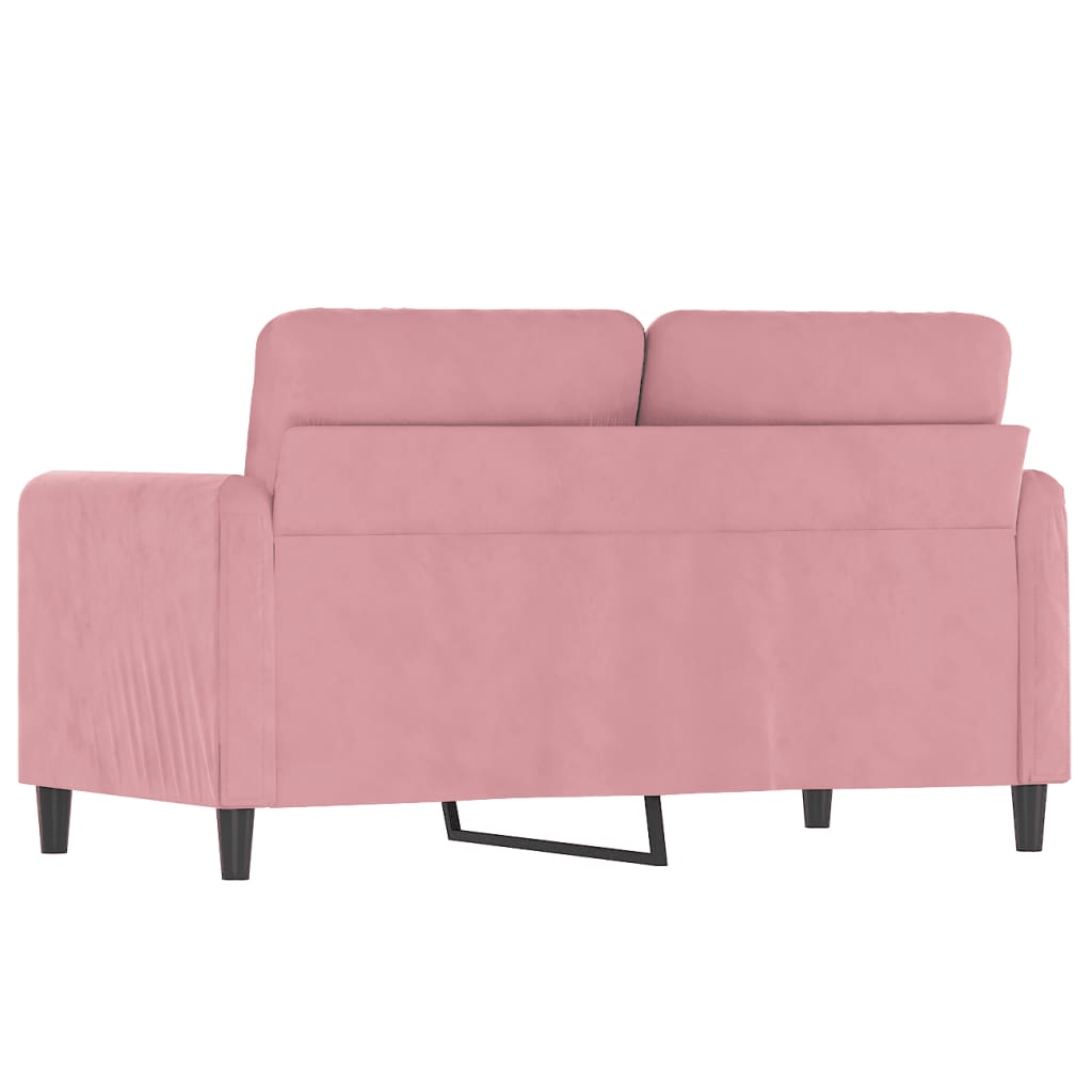 2-personers sofa pink 120 cm fløjl
