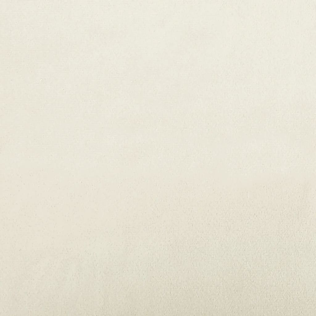 2-personers sofa creme 140 cm fløjl
