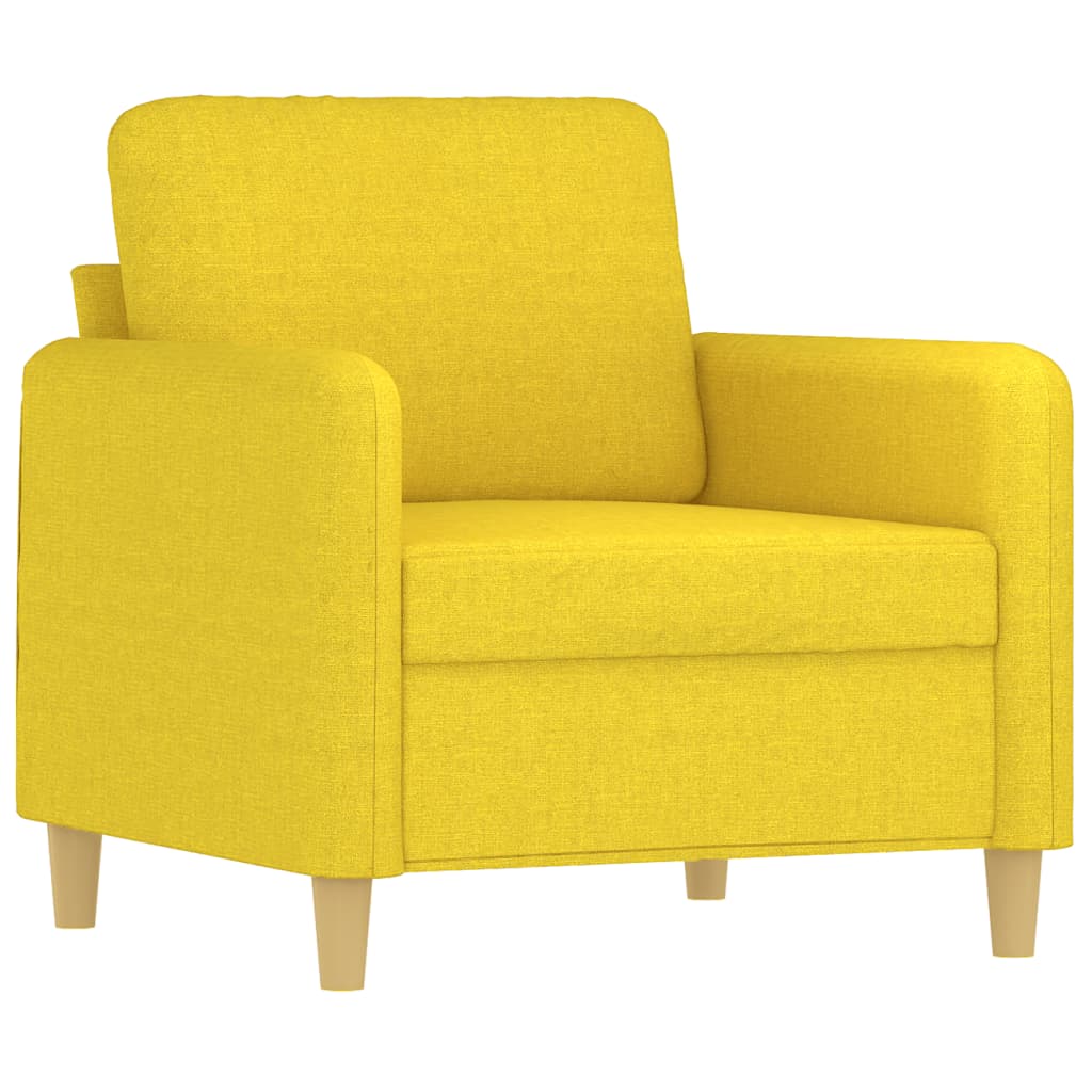 Lænestol Lysegul 60 cm Stof