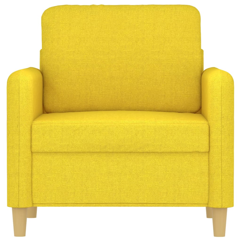 Lænestol Lysegul 60 cm Stof