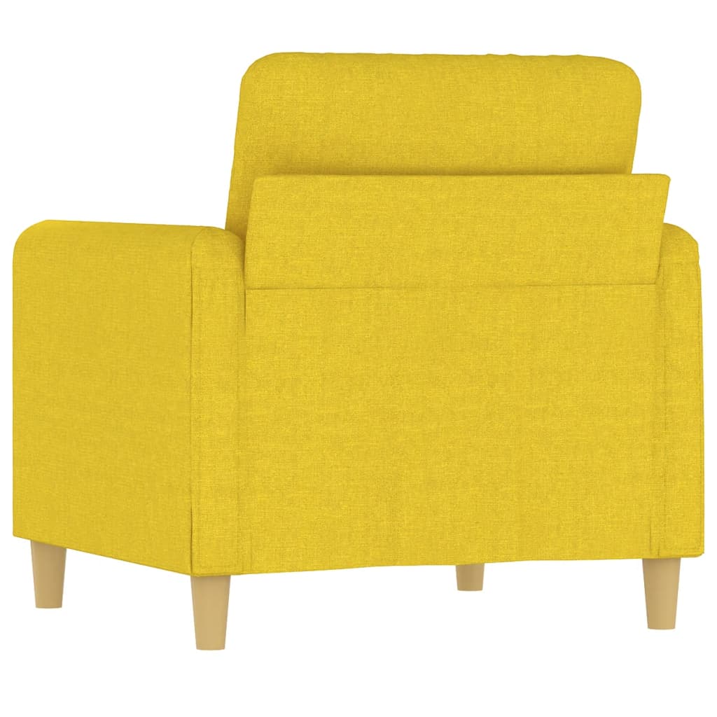 Lænestol Lysegul 60 cm Stof