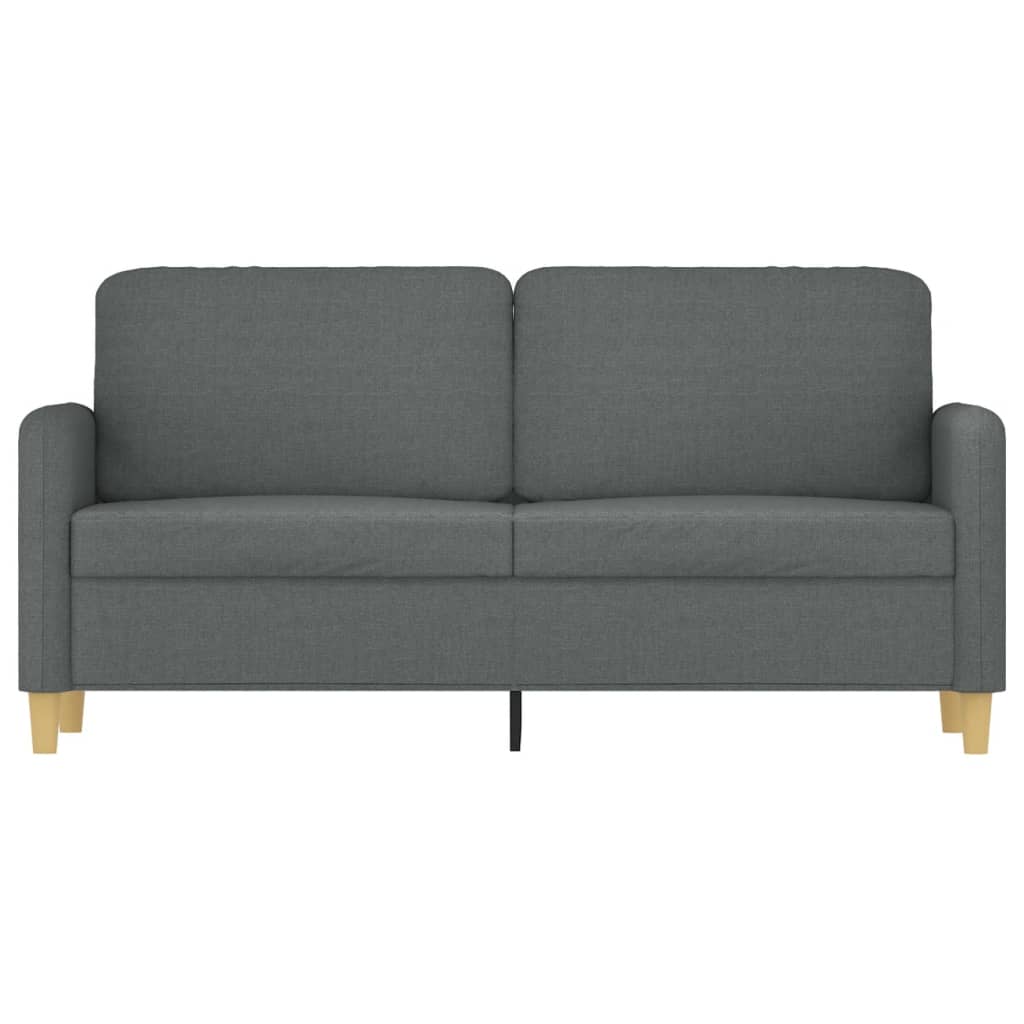 2-personers sofa mørkegrå 140 cm stof