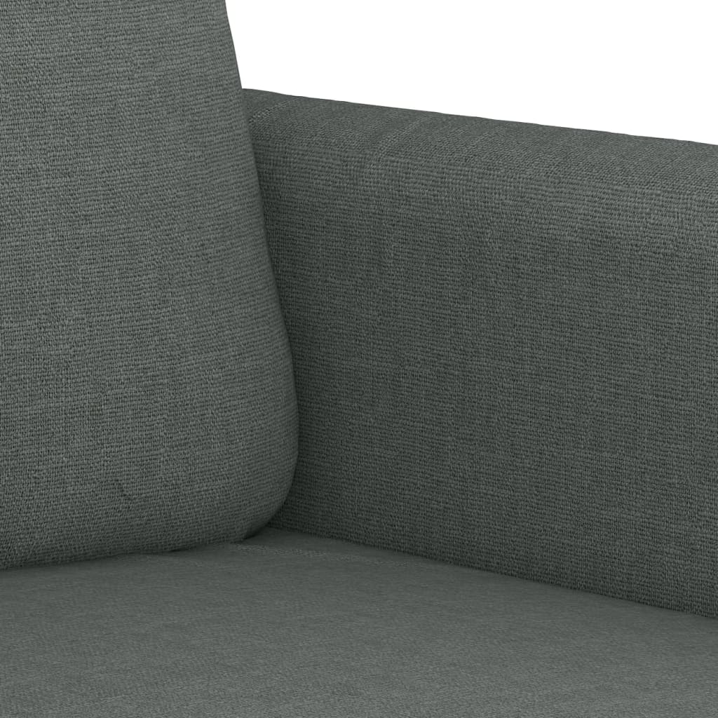 2-personers sofa mørkegrå 140 cm stof