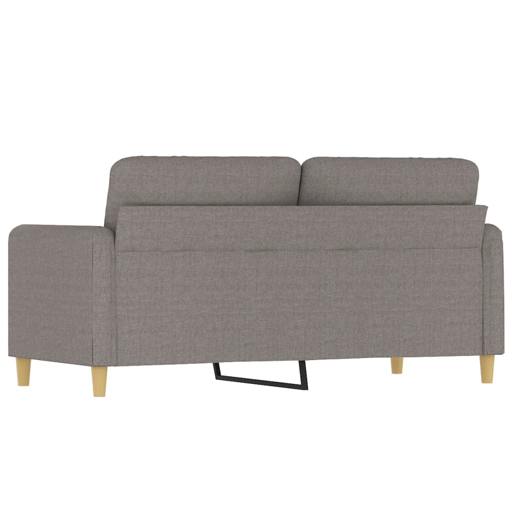2-personers sofa taupe 140 cm stof