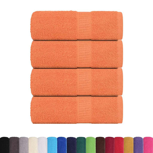 Waschtücher 4 Stk. FROGN Orange 30x30 cm 100 % Baumwolle