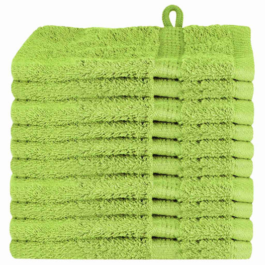 Waschlappen SOLUND grün Baumwolle