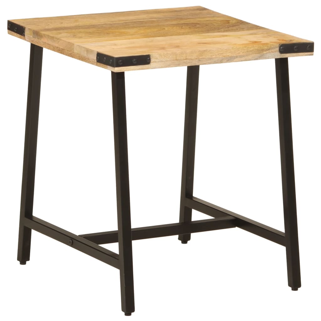 Sidebord 45x45x50 cm massivt mangotræ og jern