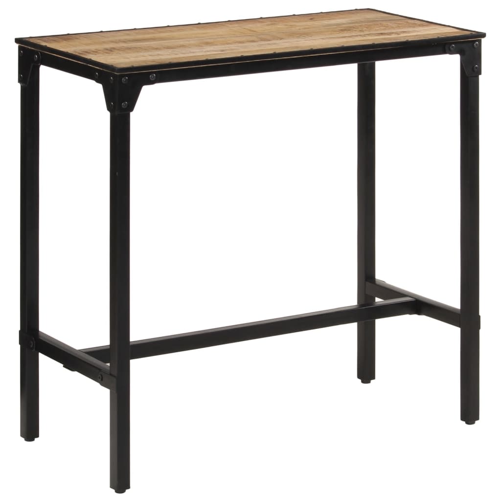 Barbord 110x55x107 cm Groft mango i massivt træ