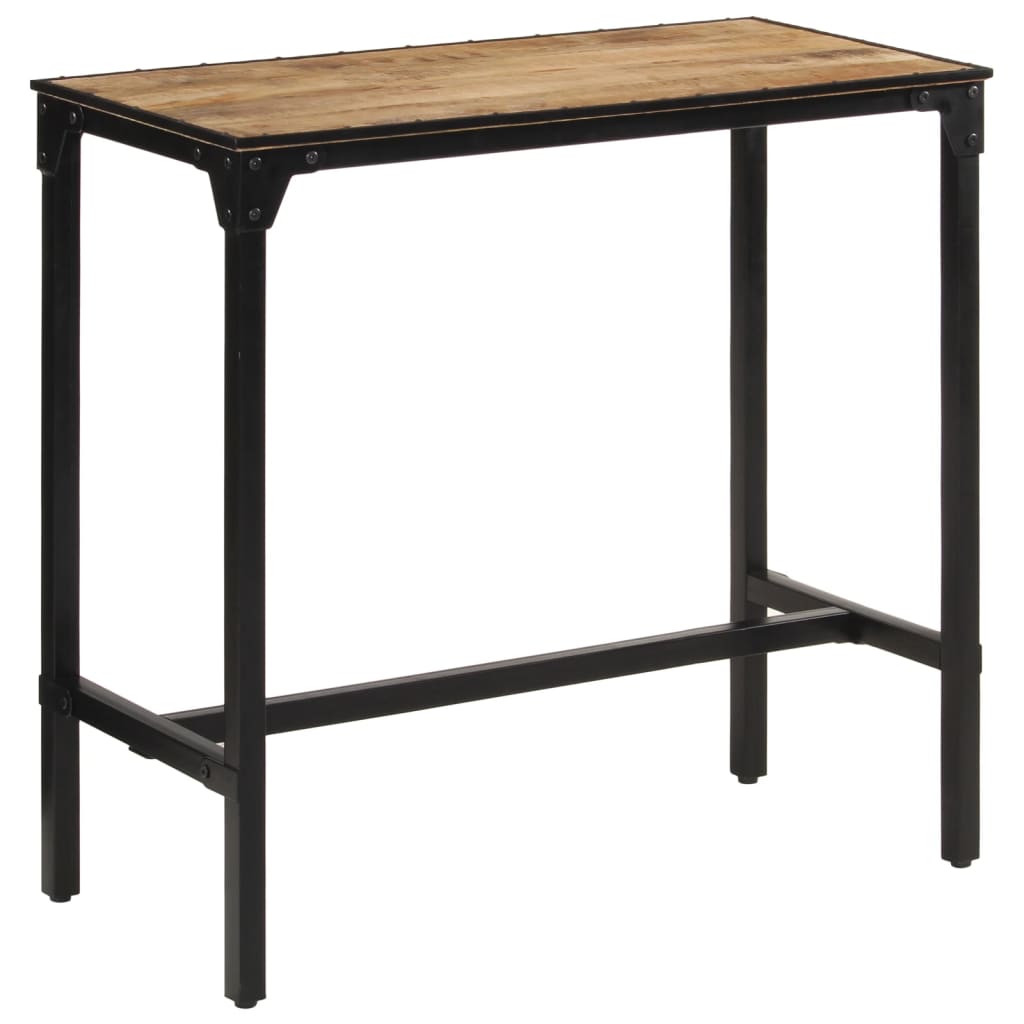 Barbord 110x55x107 cm Groft mango i massivt træ