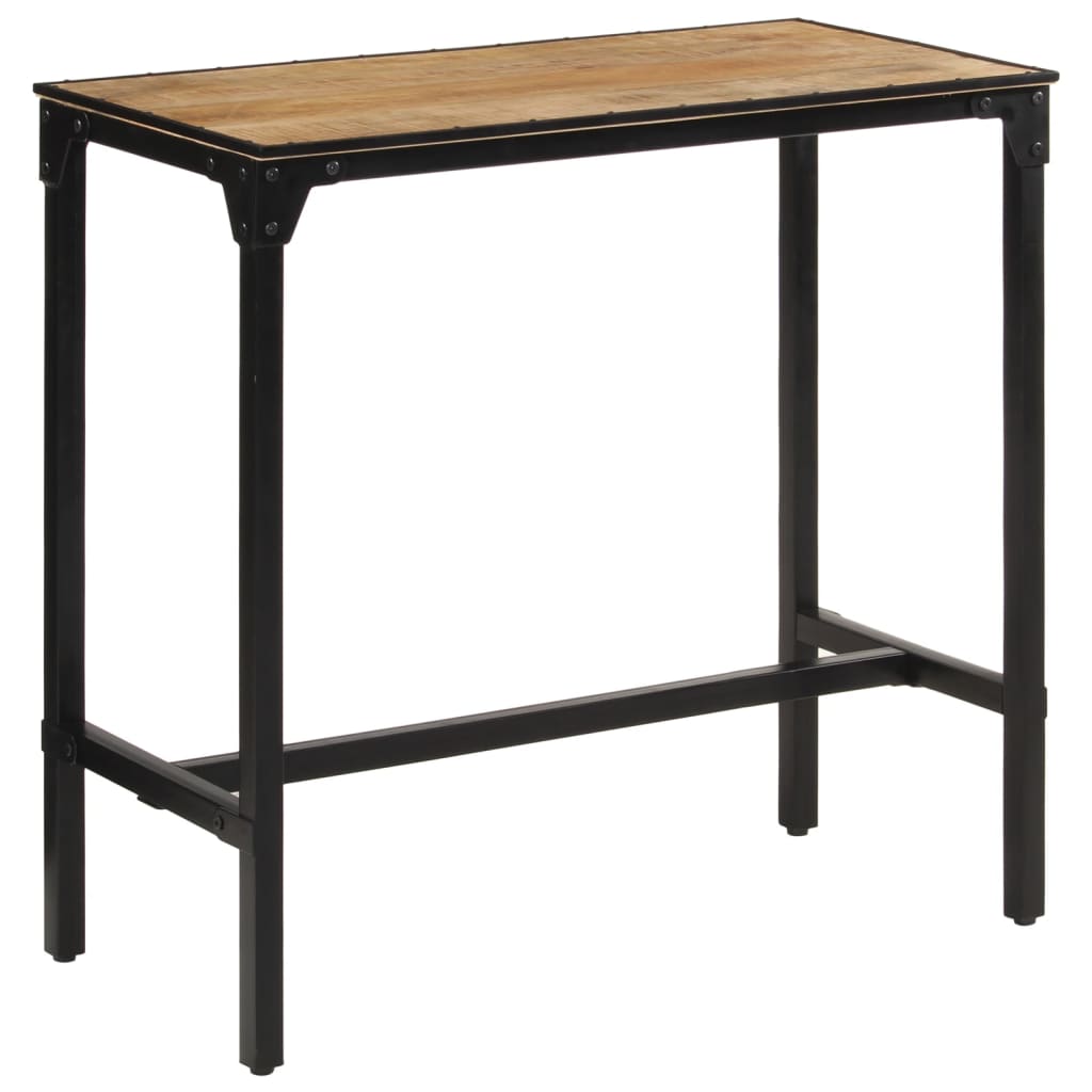 Barbord 110x55x107 cm Groft mango i massivt træ