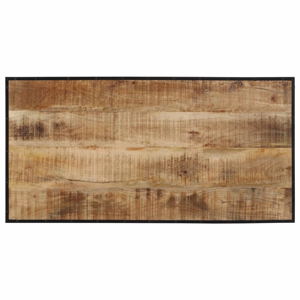 Barbord 110x55x107 cm Groft mango i massivt træ