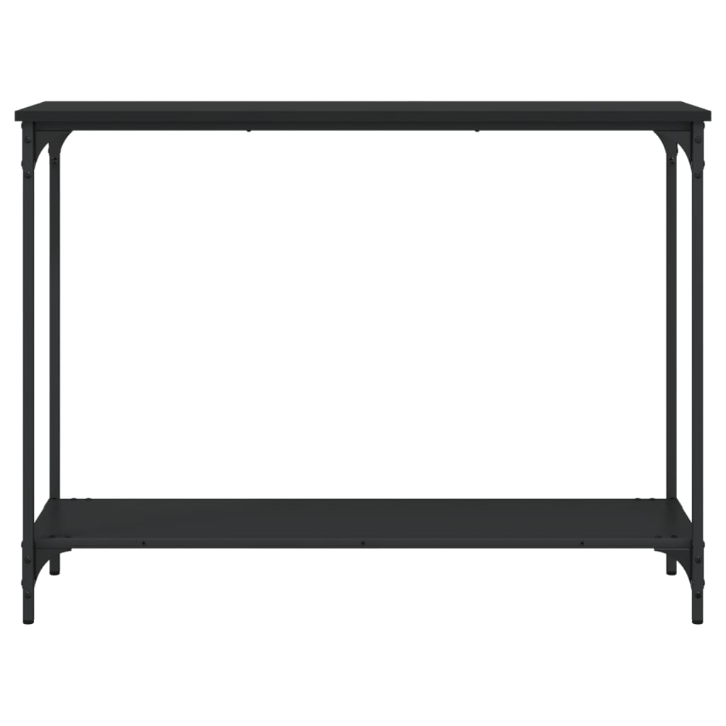 Konsolbord Sort 101x30,5x75 cm Træmateriale