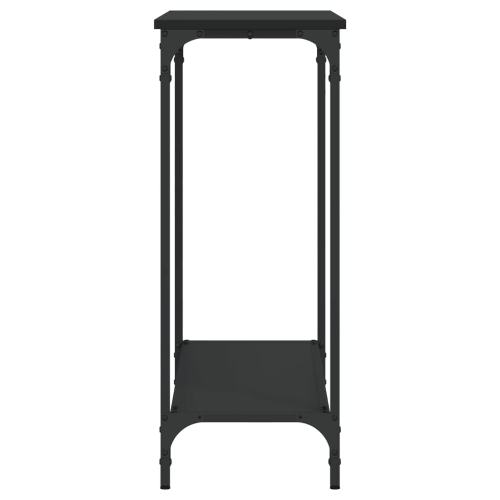 Konsolbord Sort 101x30,5x75 cm Træmateriale