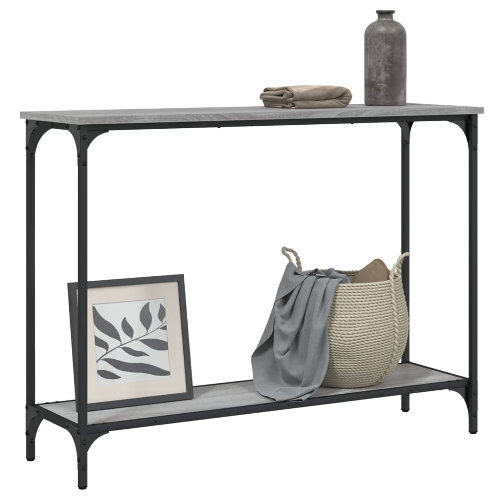 Konsolbord Grå Sonoma 101x30,5x75 cm Træmateriale