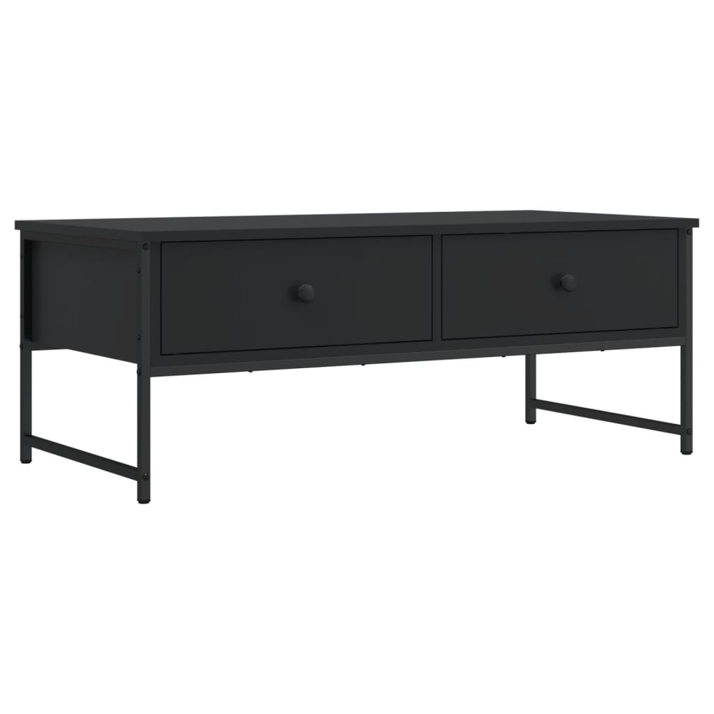 Sofabord Sort 101x49x39,5 cm Træ Materiale
