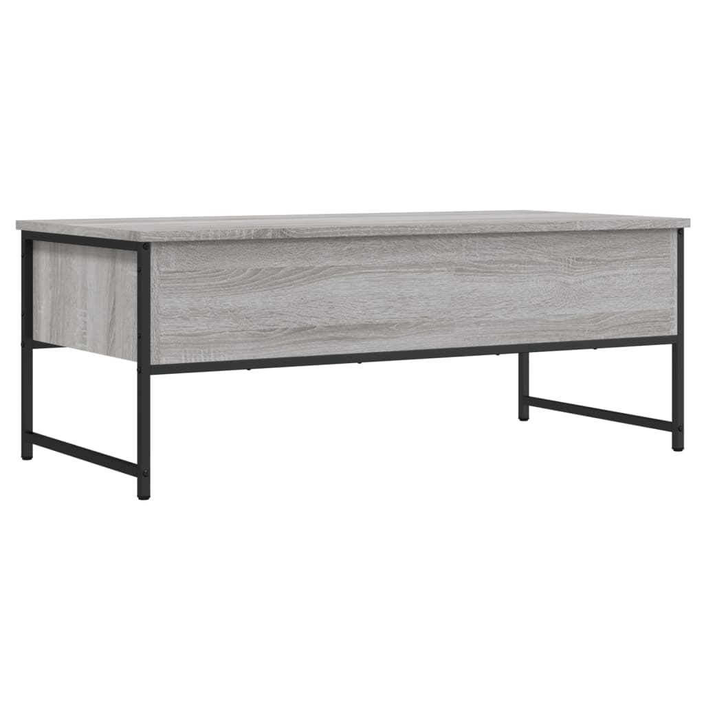 Sofabord Grå Sonoma 101x49x39,5 cm Træmateriale