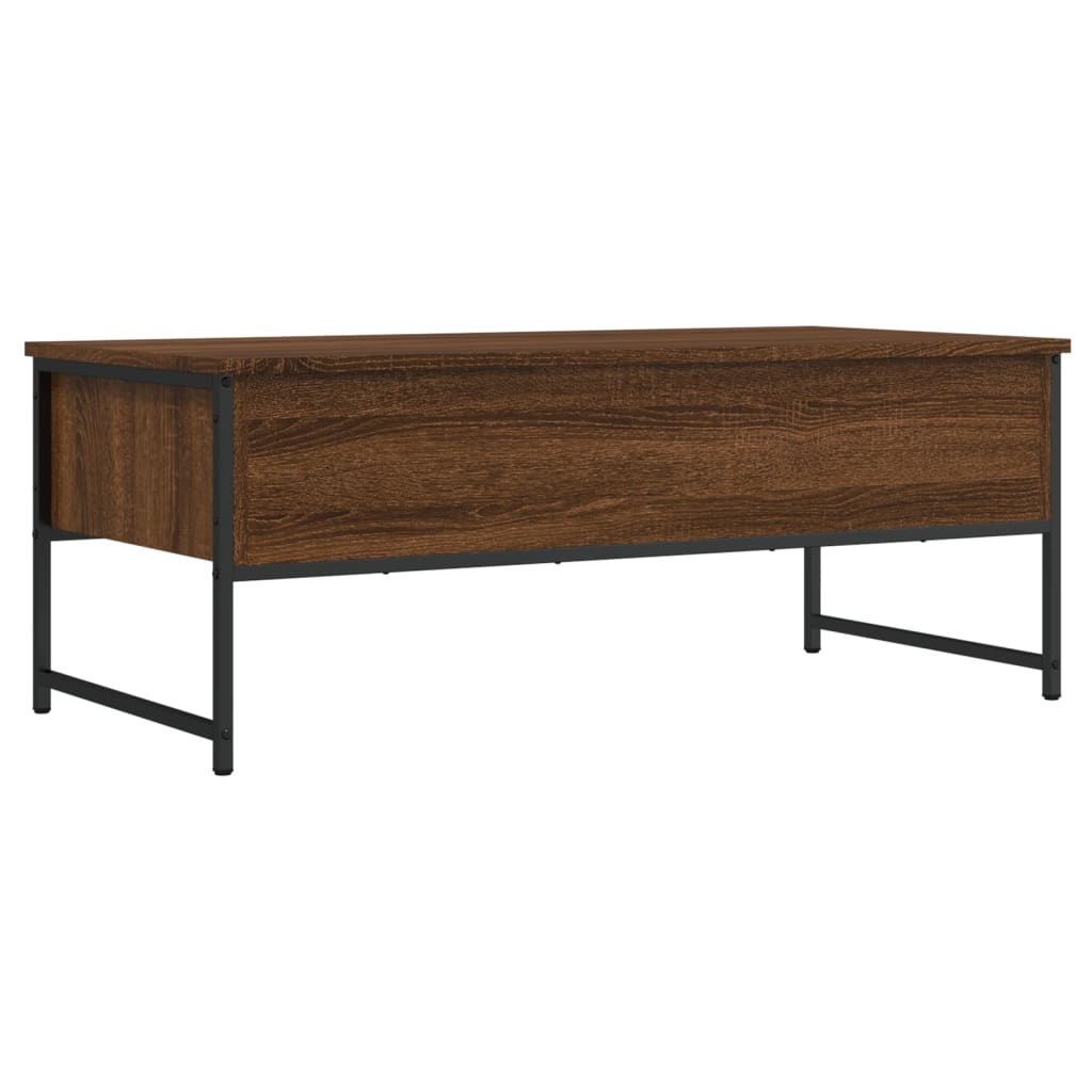 Sofabord Brun Eg Look 101x49x39,5 cm Træ Materiale