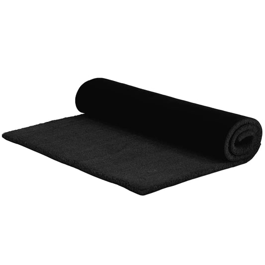 Dørmåtte Sort 100x300 cm Kokosfiber Tuftet