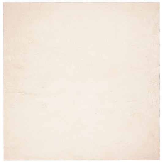 Teppich HUARTE Kurzflor Weich und Waschbar Beige 160x160 cm