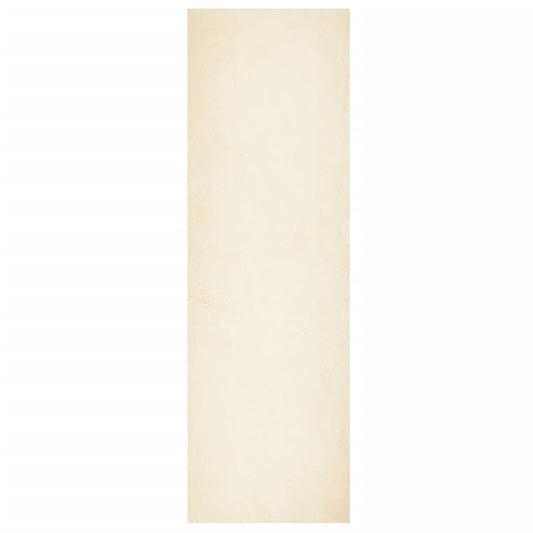 Teppich HUARTE Kurzflor Weich und Waschbar Creme 80x250 cm