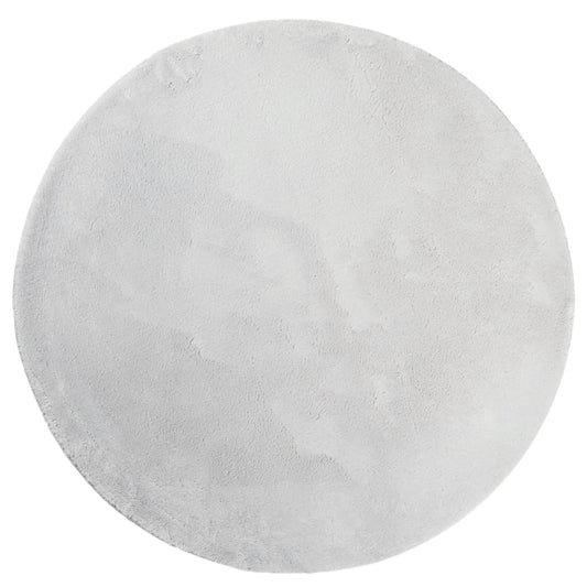 Teppich HUARTE Kurzflor Weich und Waschbar Grau Ø 100 cm