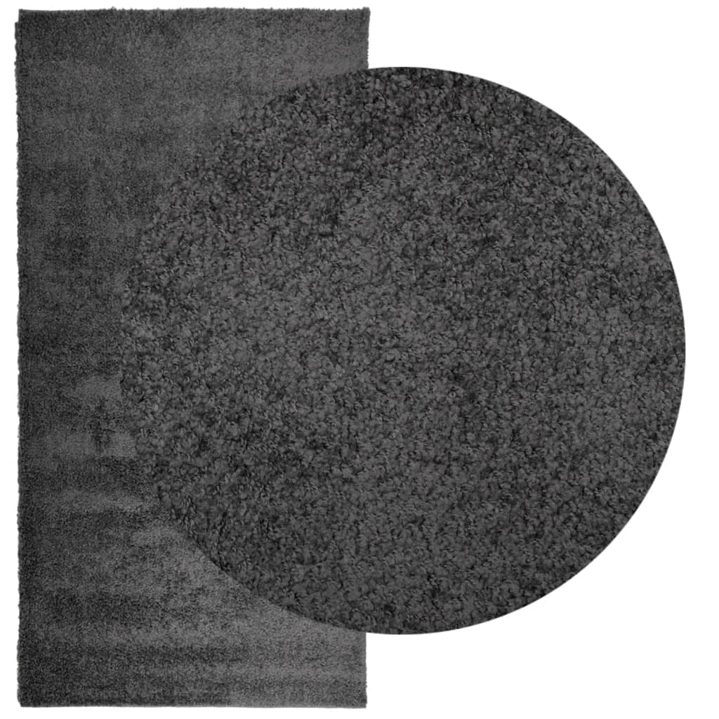 Tæppe Shaggy Deep Pile Modern Antracit 100x200 cm