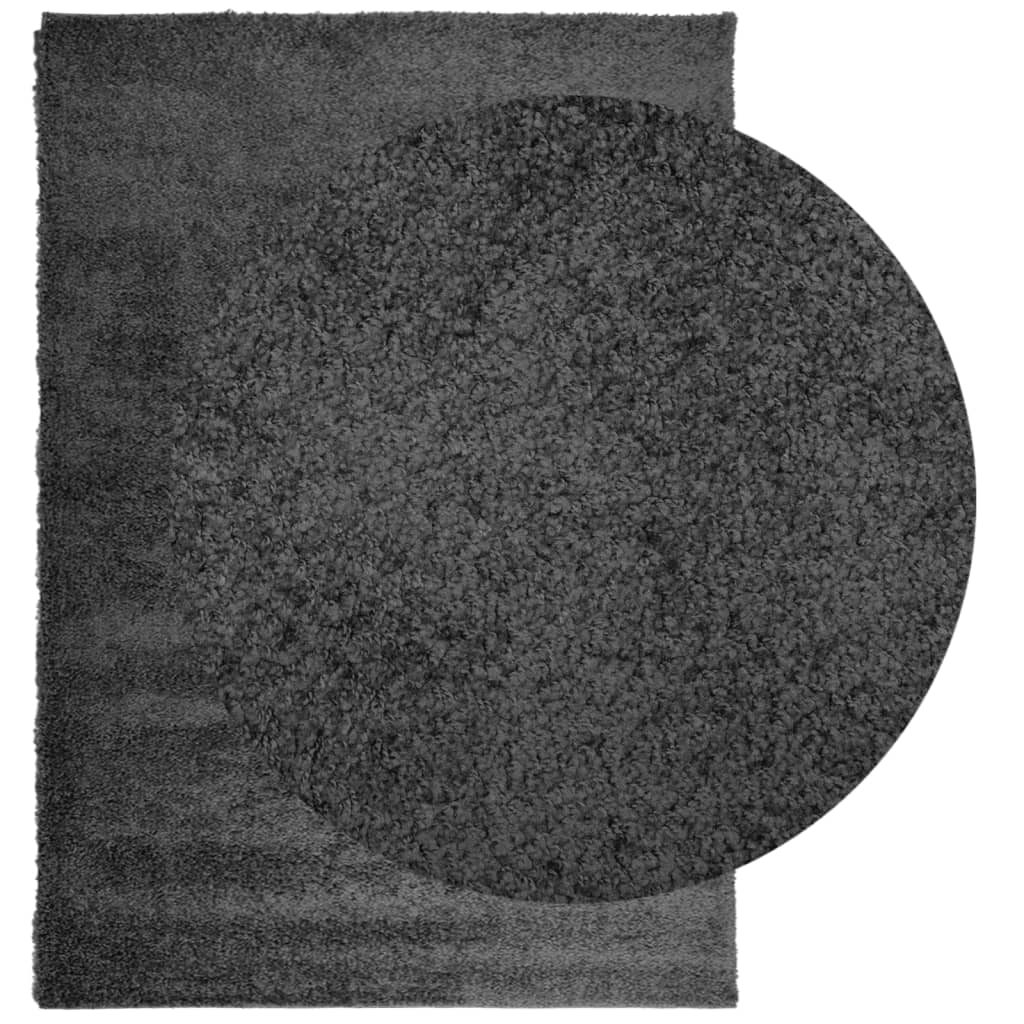 Tæppe Shaggy Deep Pile Modern Antracit 120x170 cm
