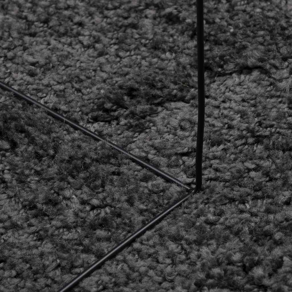 Tæppe Shaggy Deep Pile Modern Antracit 240x340 cm
