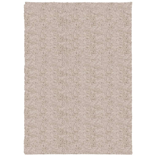 Shaggy-Teppich PAMPLONA Hochflor Modern Beige 120x170 cm