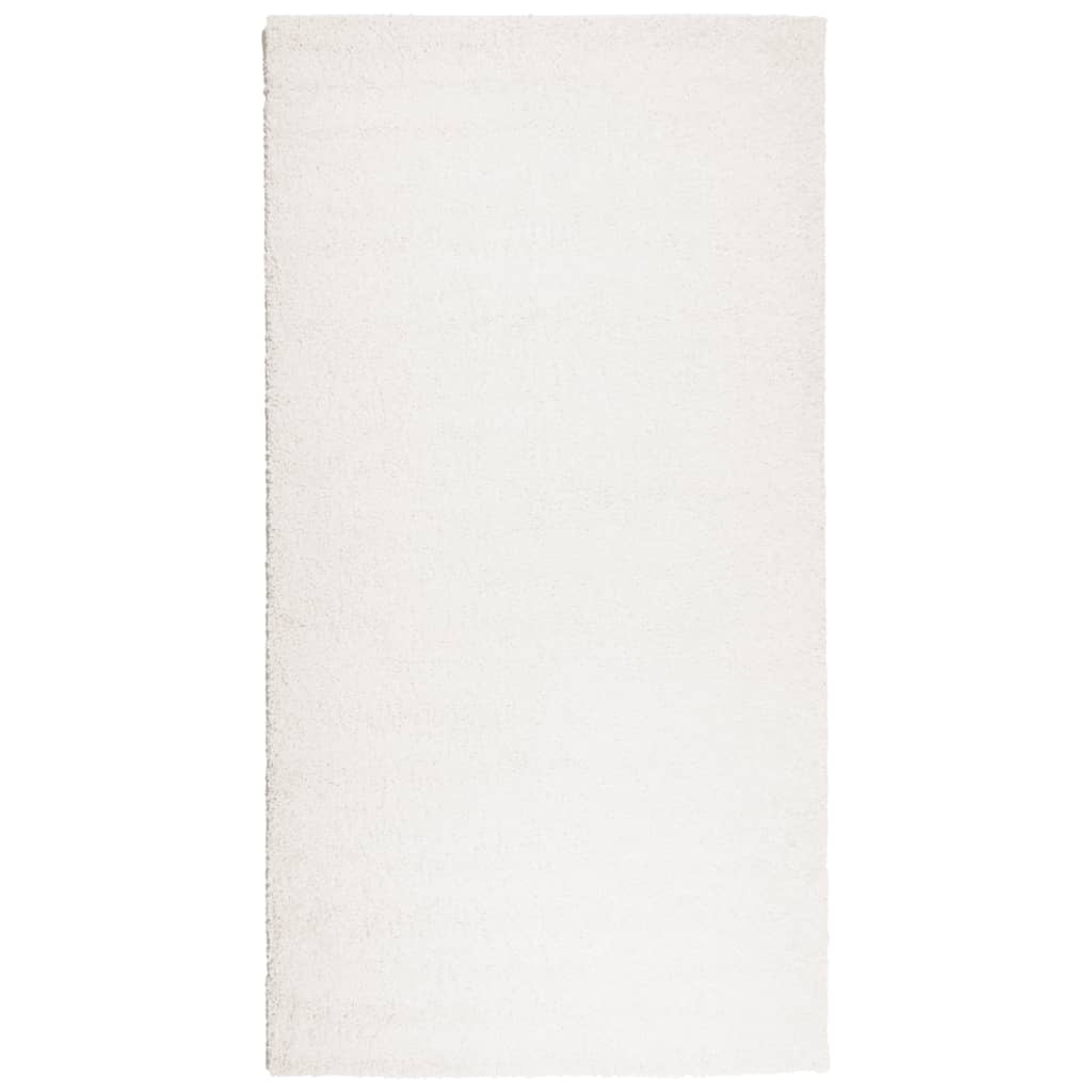 Tæppe Shaggy Deep Pile Modern Creme 80x150 cm