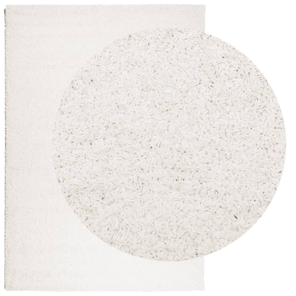 Tæppe Shaggy Deep Pile Modern Creme 120x170 cm