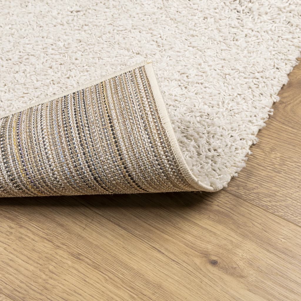 Tæppe Shaggy Deep Pile Modern Creme 120x170 cm