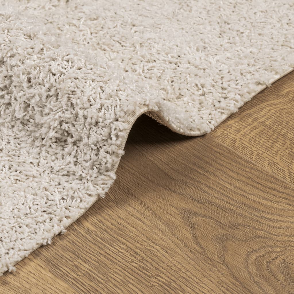 Tæppe Shaggy Deep Pile Modern Creme 120x170 cm