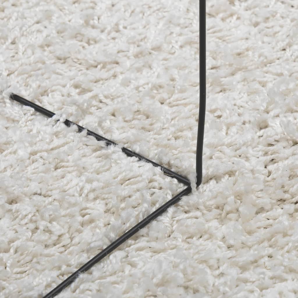 Tæppe Shaggy Deep Pile Modern Creme 120x170 cm