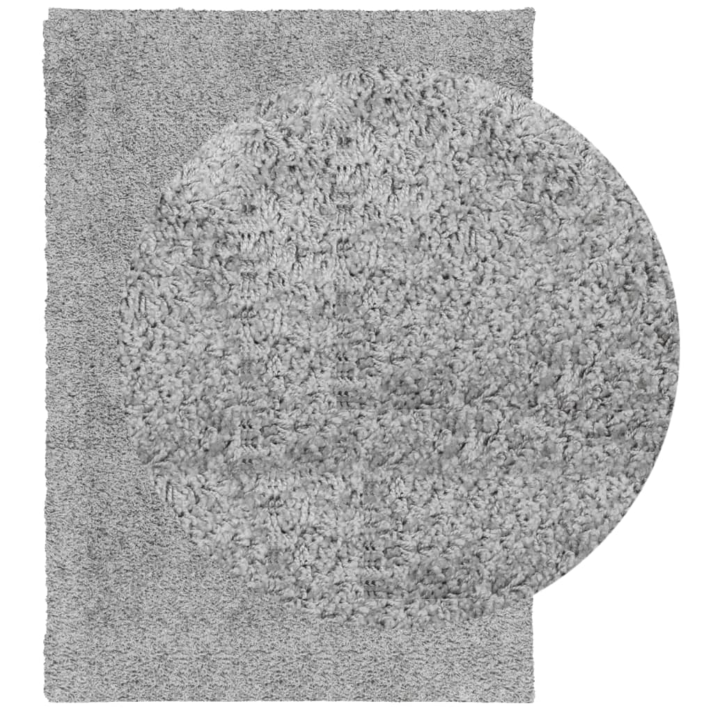 Shaggy Tæppe PAMPLONA Deep Pile Modern Grey 160x230 cm