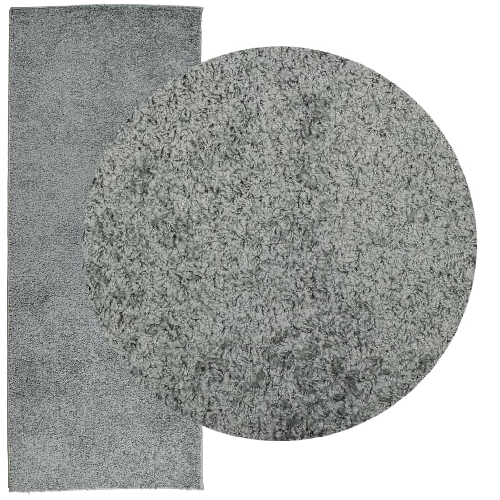Tæppe Shaggy Deep Pile Modern Green 80x200 cm