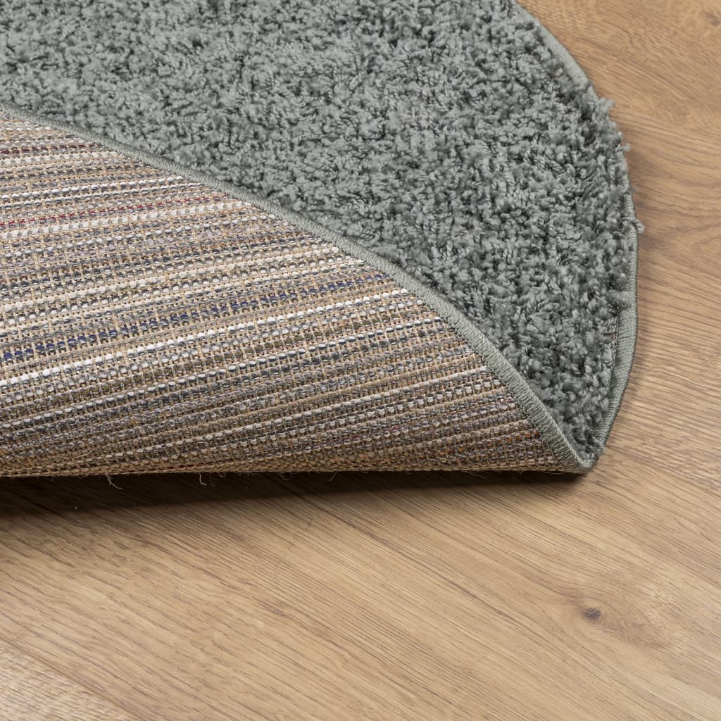 Tæppe Shaggy Deep Pile Modern Green Ø 280 cm