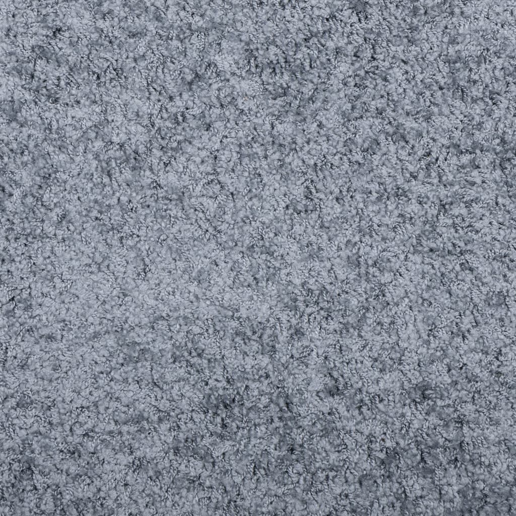 Tæppe Shaggy Deep Pile Modern Blue 120x120 cm