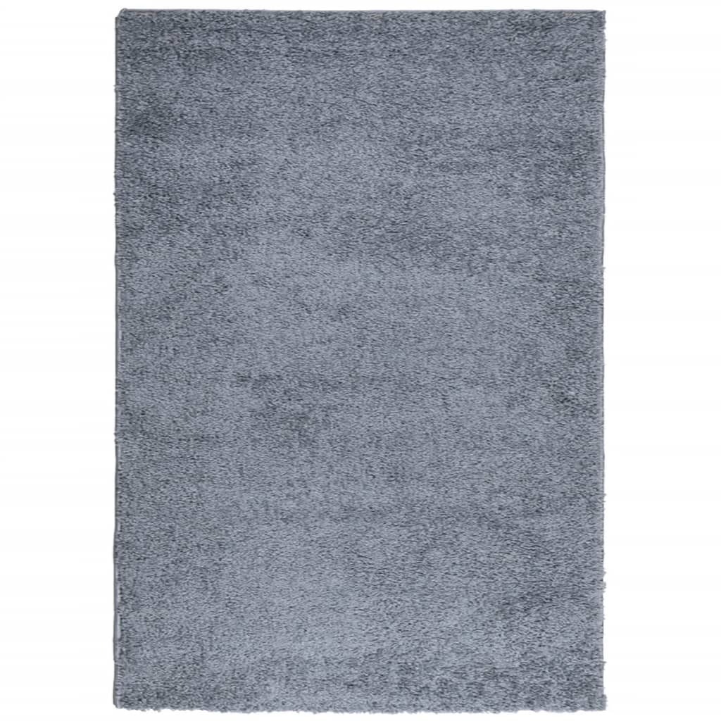 Tæppe Shaggy Deep Pile Modern Blue 120x170 cm