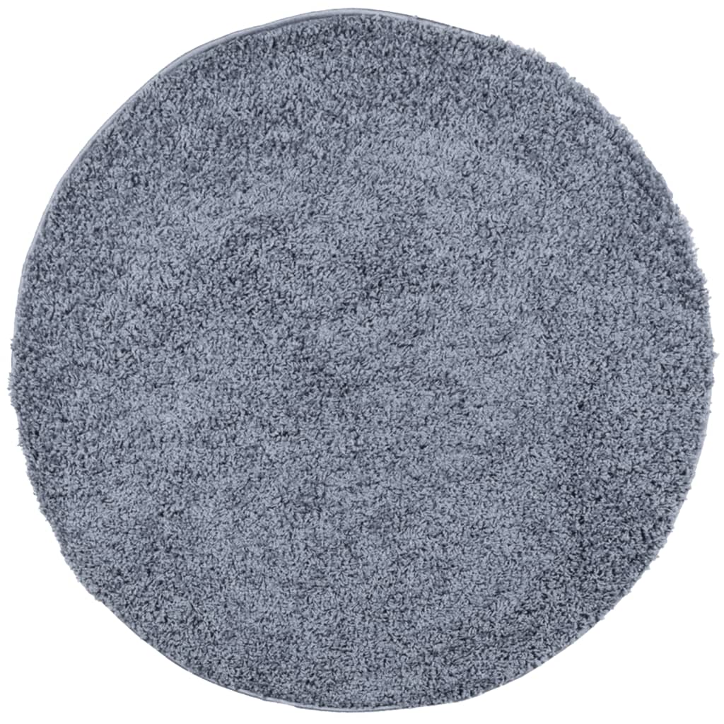 Tæppe Shaggy Deep Pile Modern Blue Ø 280 cm