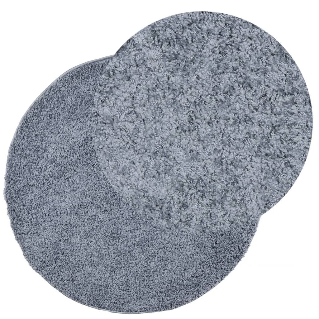 Tæppe Shaggy Deep Pile Modern Blue Ø 280 cm