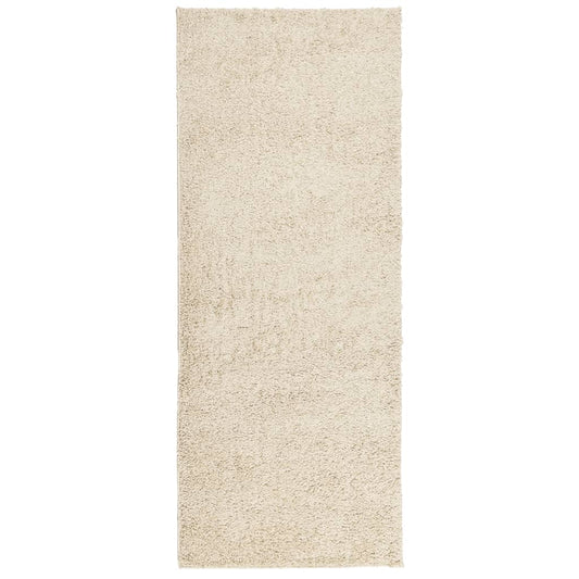 Teppich Shaggy Hochflor Modern Golden 80x200 cm