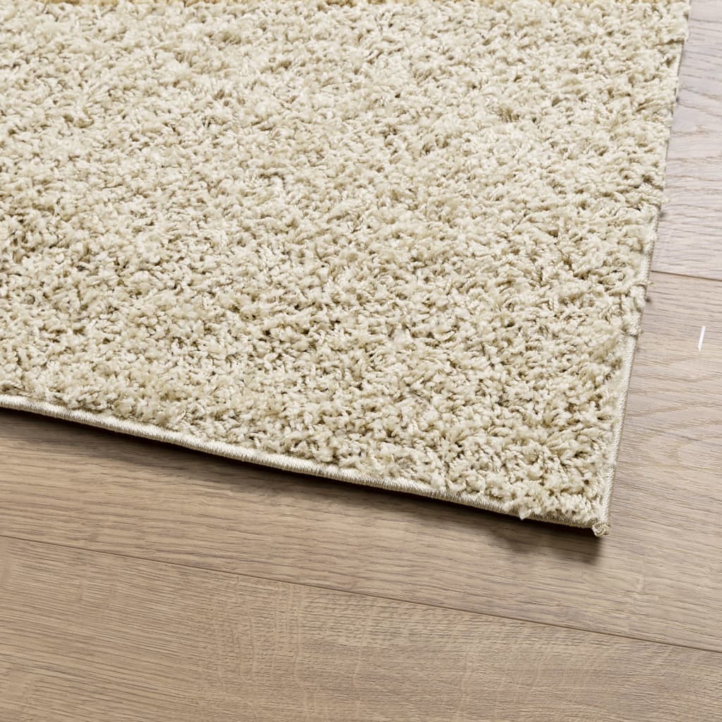 Tæppe Shaggy Deep Pile Modern Golden 160x230 cm
