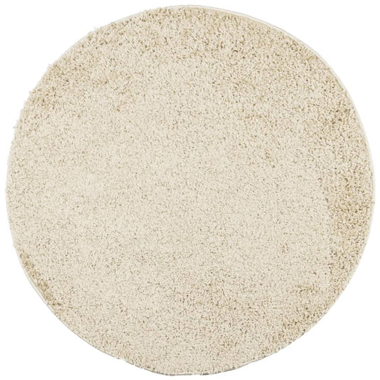 Teppich Shaggy Hochflor Modern Golden Ø 100 cm