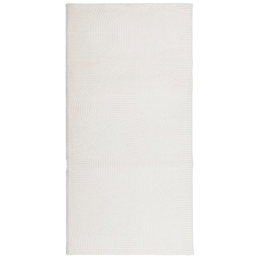 Teppich IZA Kurzflor Skandinavischer Look Creme 100x200 cm